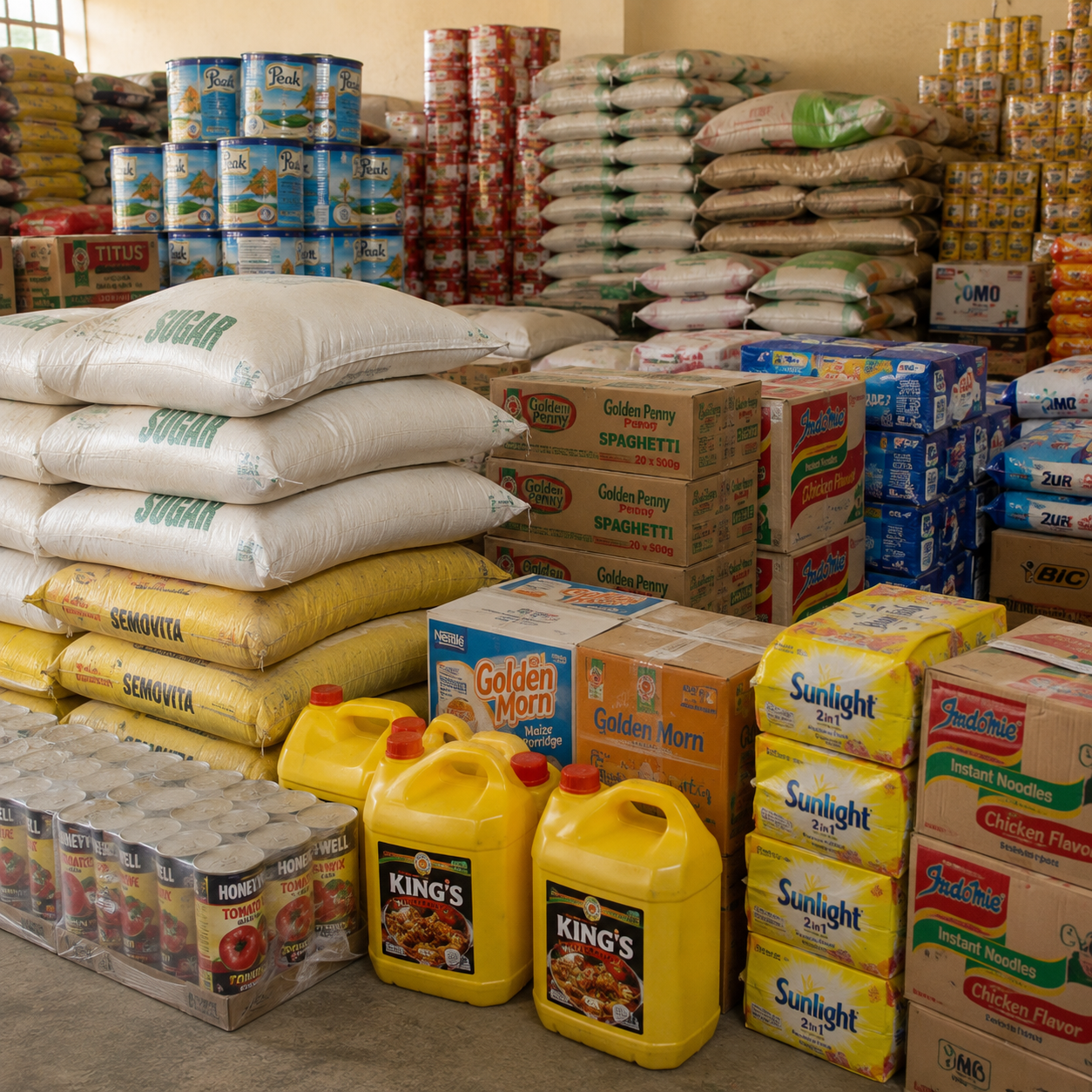 General merchandise including household goods